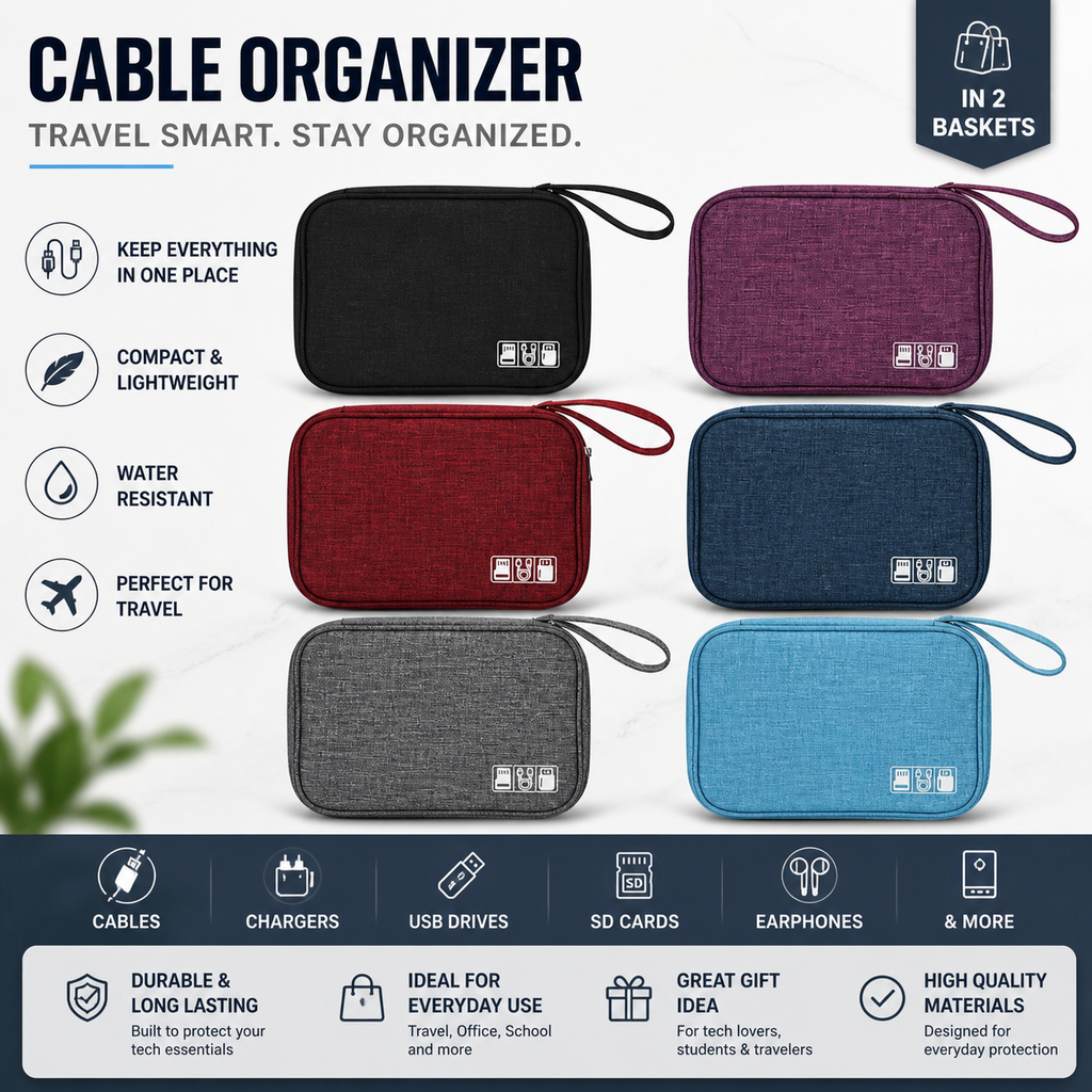Portable Cable Organizer